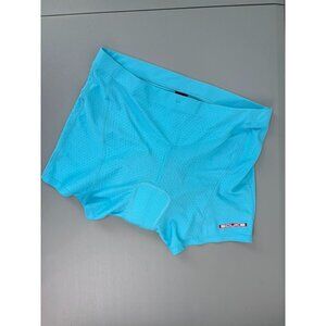 Souke‎ Sports women's XXL blue biker shorts built in bike seat cushion 4" inseam